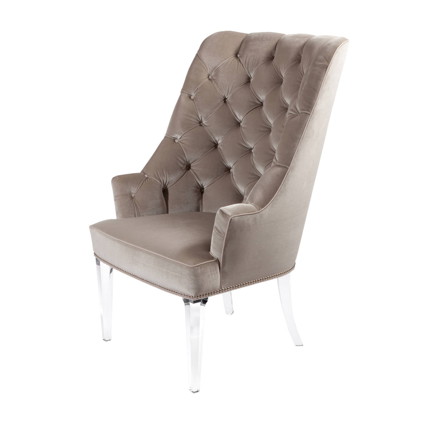 Palm Beach Host Chair Tufted Acrylic