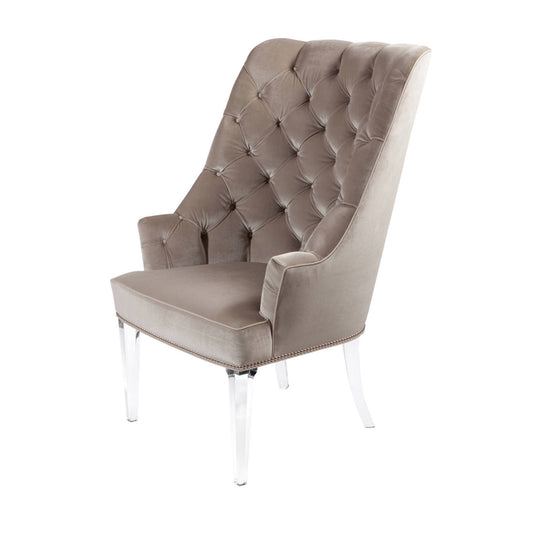 Palm Beach Host Chair Tufted Acrylic