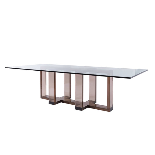 Ribbon Cross Dining Table, Sable