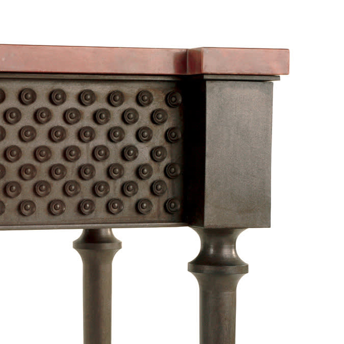 Edredon Console Table Aged Iron