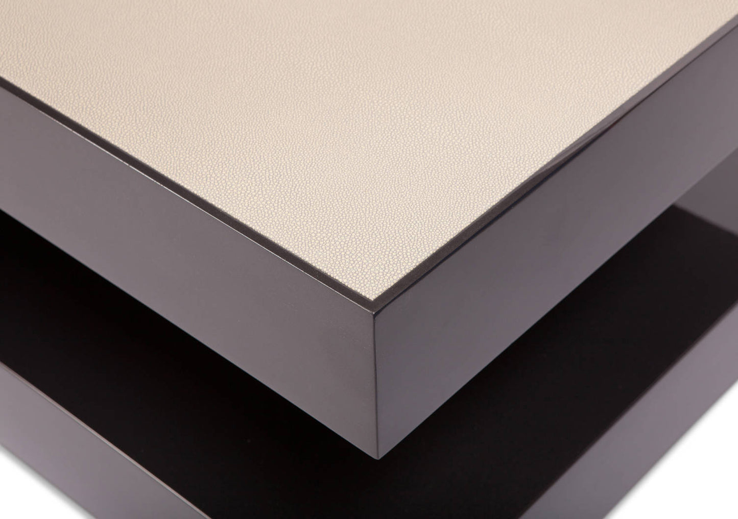 Ellipsis Cocktail Table Upholstered Inset Top