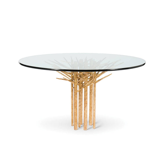 Pines of Rome Table Round, Small, French Gold