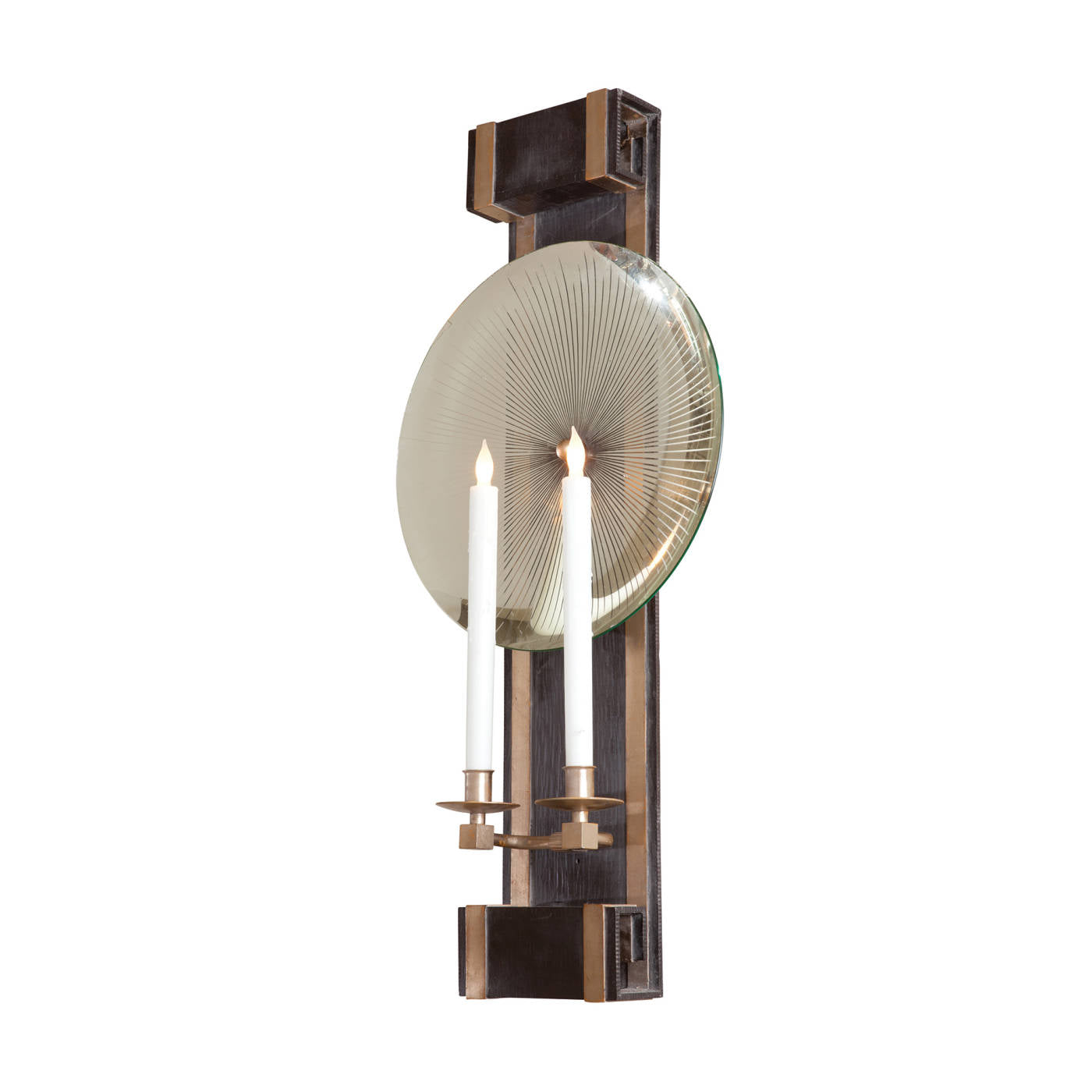 Apollo Sconce With Striked Glass Reflector