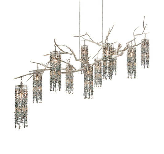 Coral Sea Chandelier With Bead Pendants