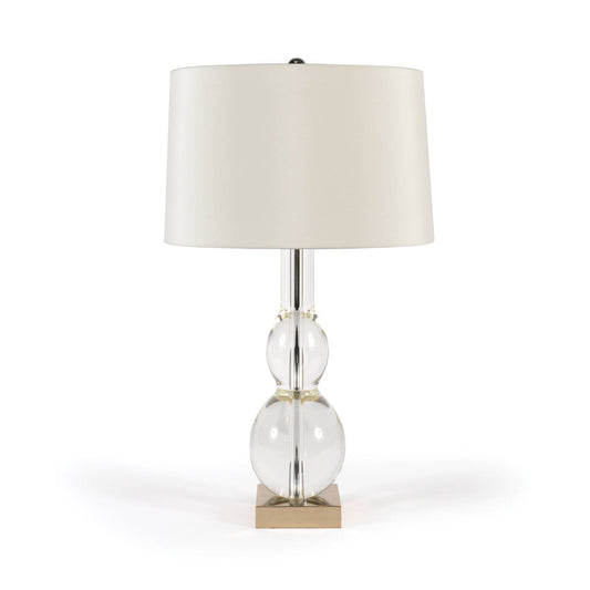 Double Gourd Glass Lamp, Platinum Gilt Base