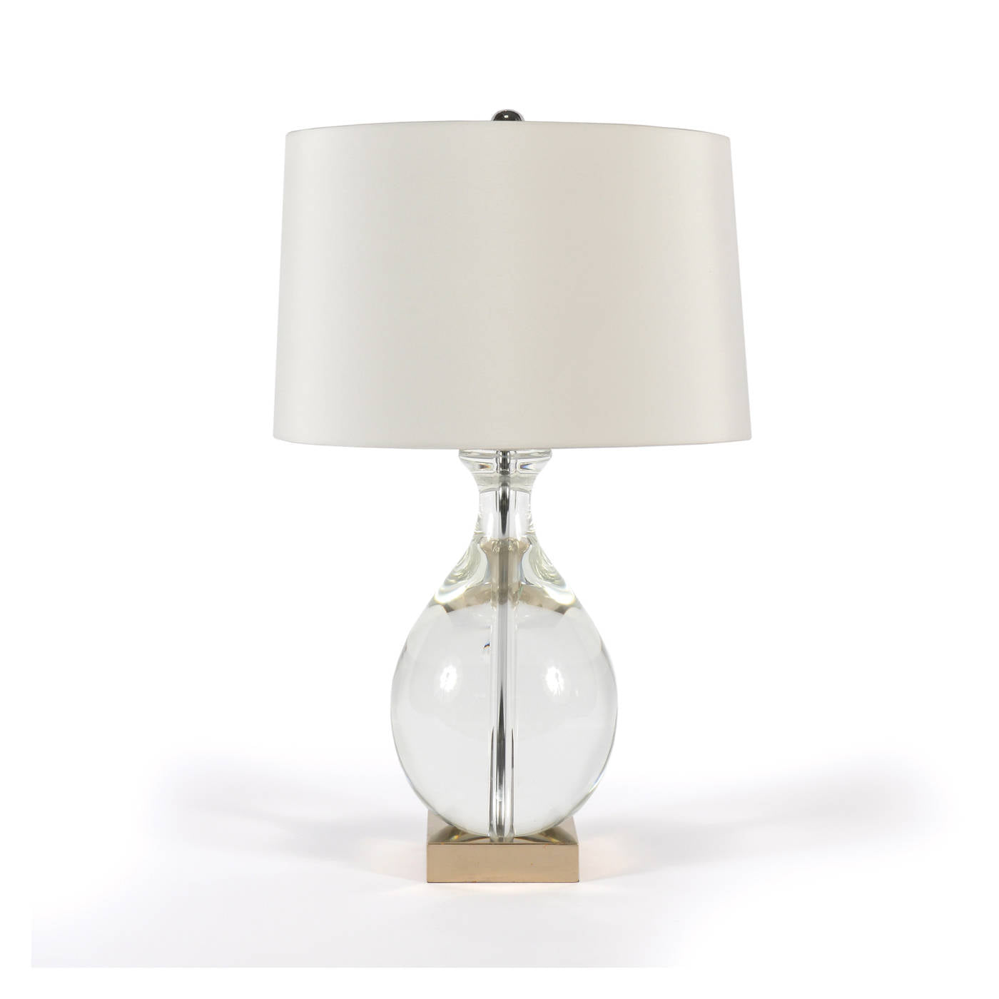 Waterdrop Glass Lamp, Platinum Gilt Base