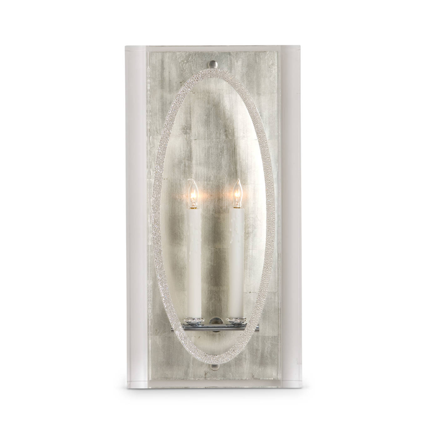 Melrose Oval Sconce With Pave Crystals