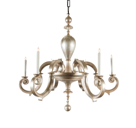 Palazzo Doria Chandelier Silver Ochre