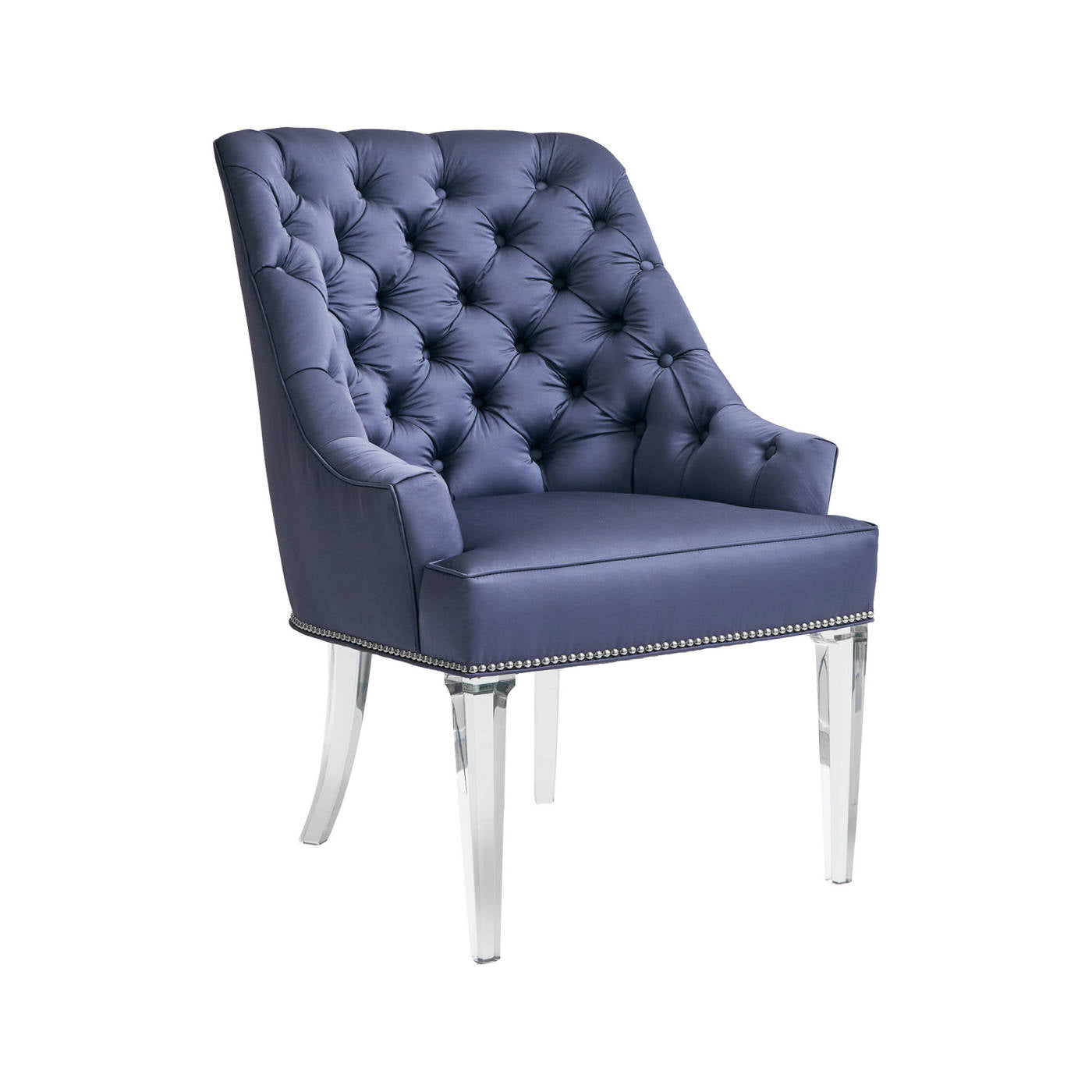 Palm Beach Arm Chair Tufted Acrylic