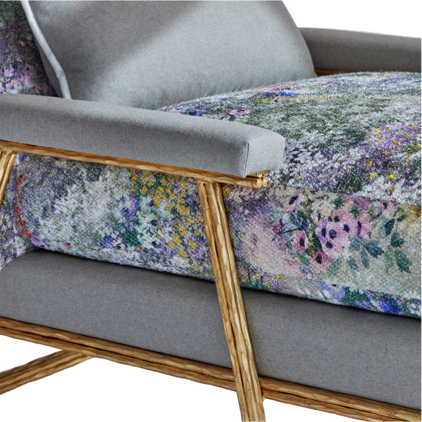 Savoy Chaise French Gold