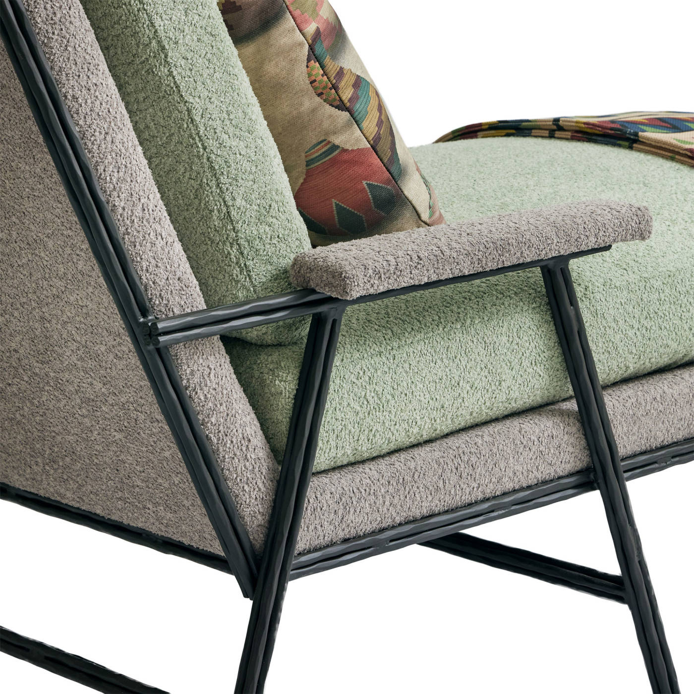 Savoy Chaise Aged Iron