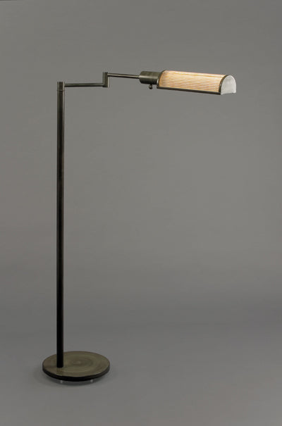 Verdi Green Swing Arm Pharmacy Floor Lamp