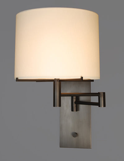 Satin Rustic Bronze Swing Arm Wall Lamp