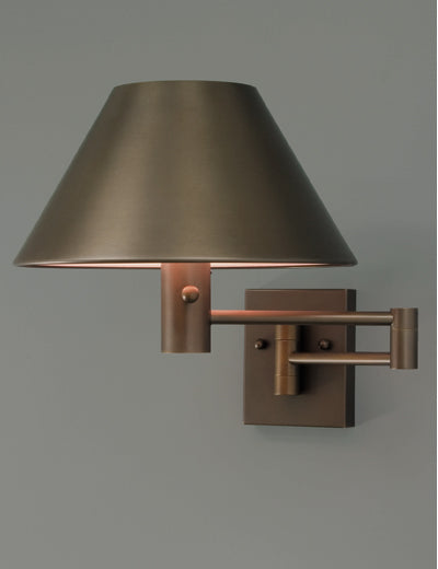 Clarus Bronze Matte Swing Arm Wall Lamp