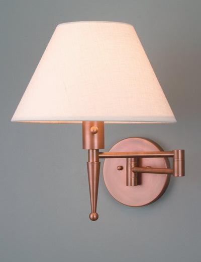 Rustic Copper Swing Arm Wall Lamp