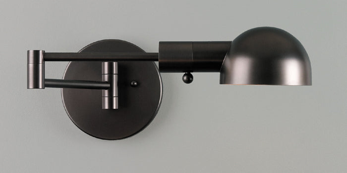 Rustic Bronze Swing Arm Wall Lamp
