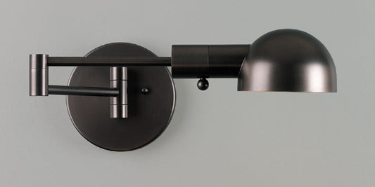 Rustic Bronze Swing Arm Wall Lamp
