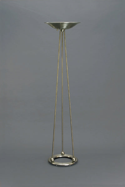 Antique Pewter Olympiad Torchiere