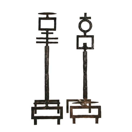 Donna & Uomo Andirons