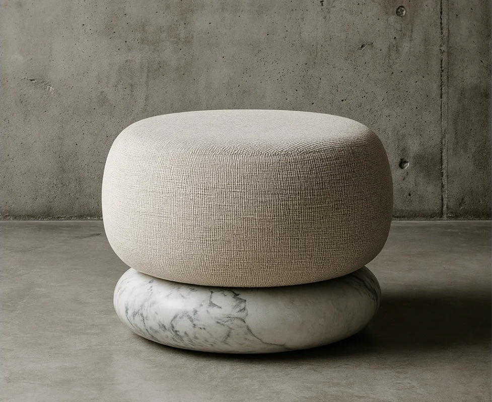 Echo Ottoman (Stone)