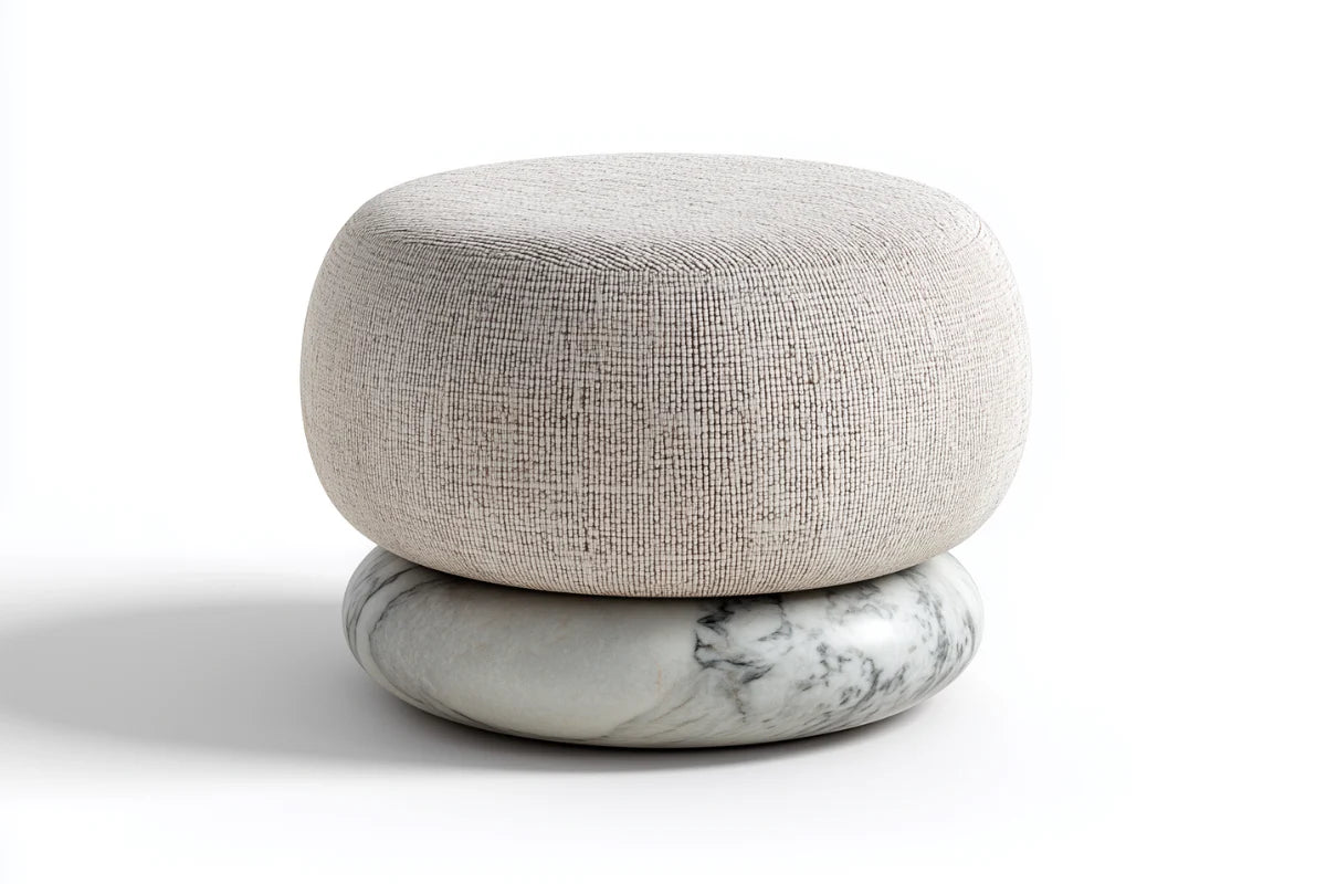 Echo Ottoman (Stone)