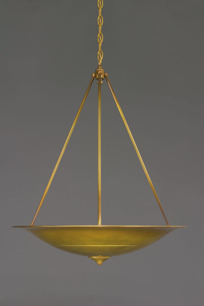 Brass Patina Uplight Chandelier