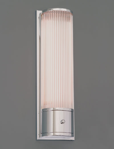 Polished Chrome Vertical Bracket Sconce