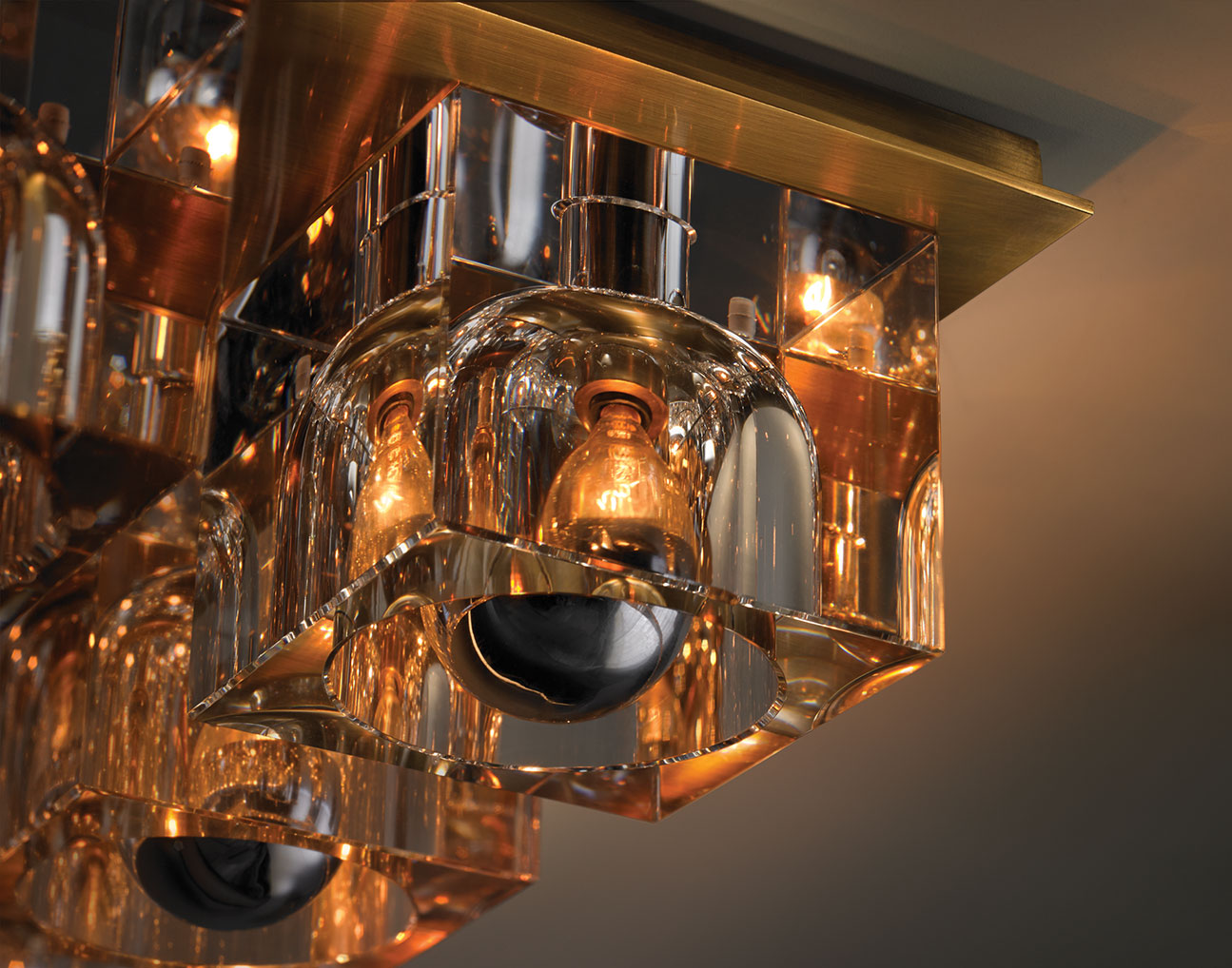 Glacon 9 Light Flush Mount