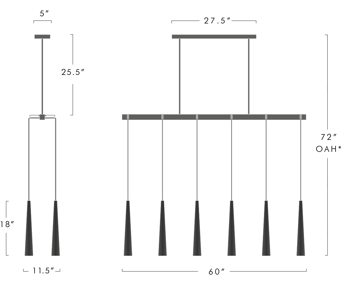 Apollinaire Linear Chandelier