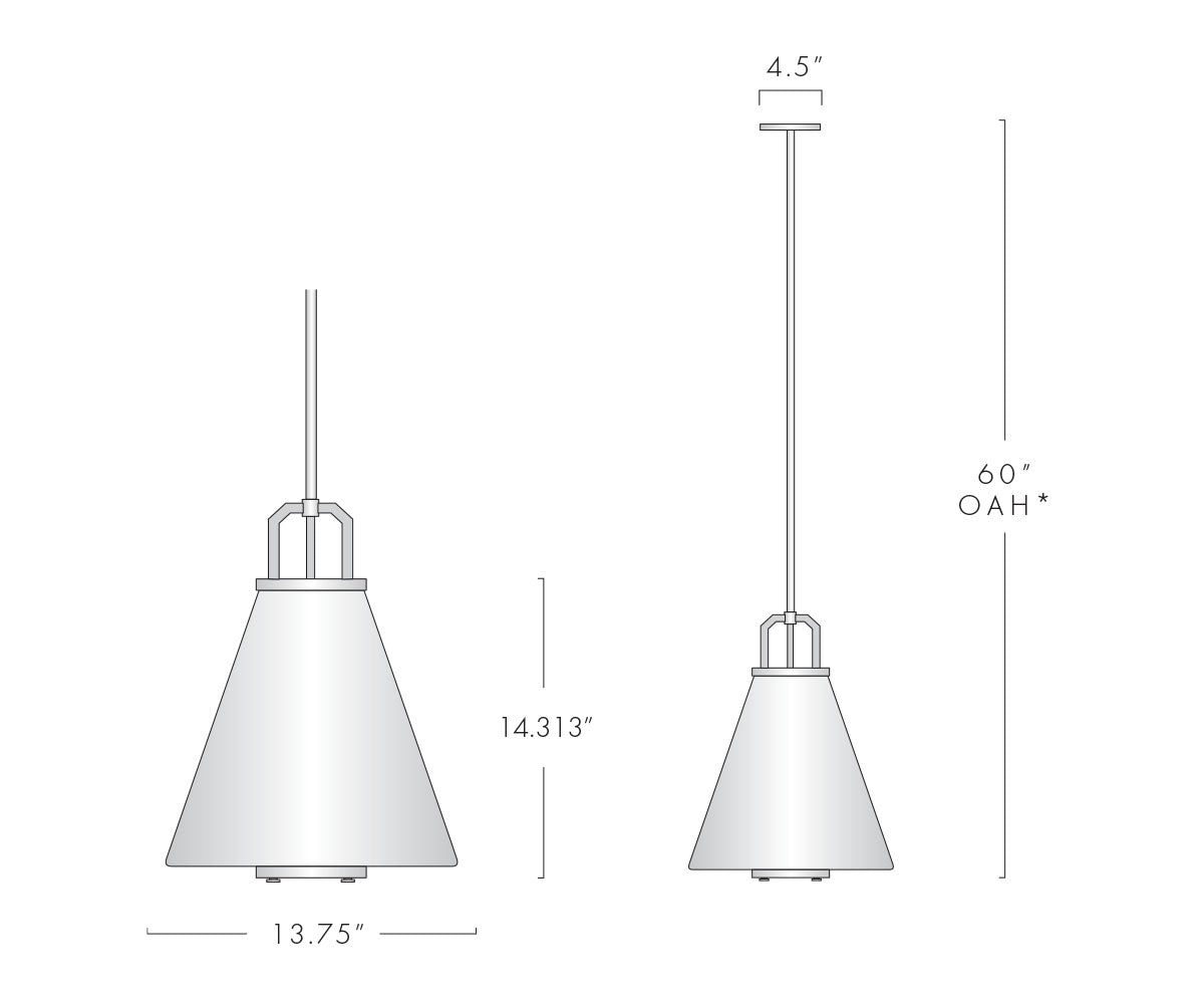Bouillant Funnel Pendant