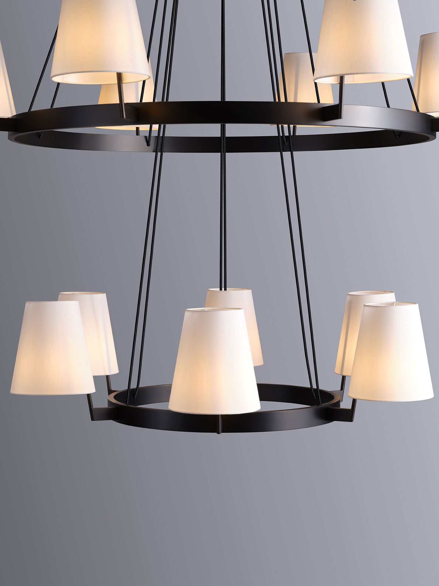 CORNICHE 2 TIER CIRCULAR CHANDELIER