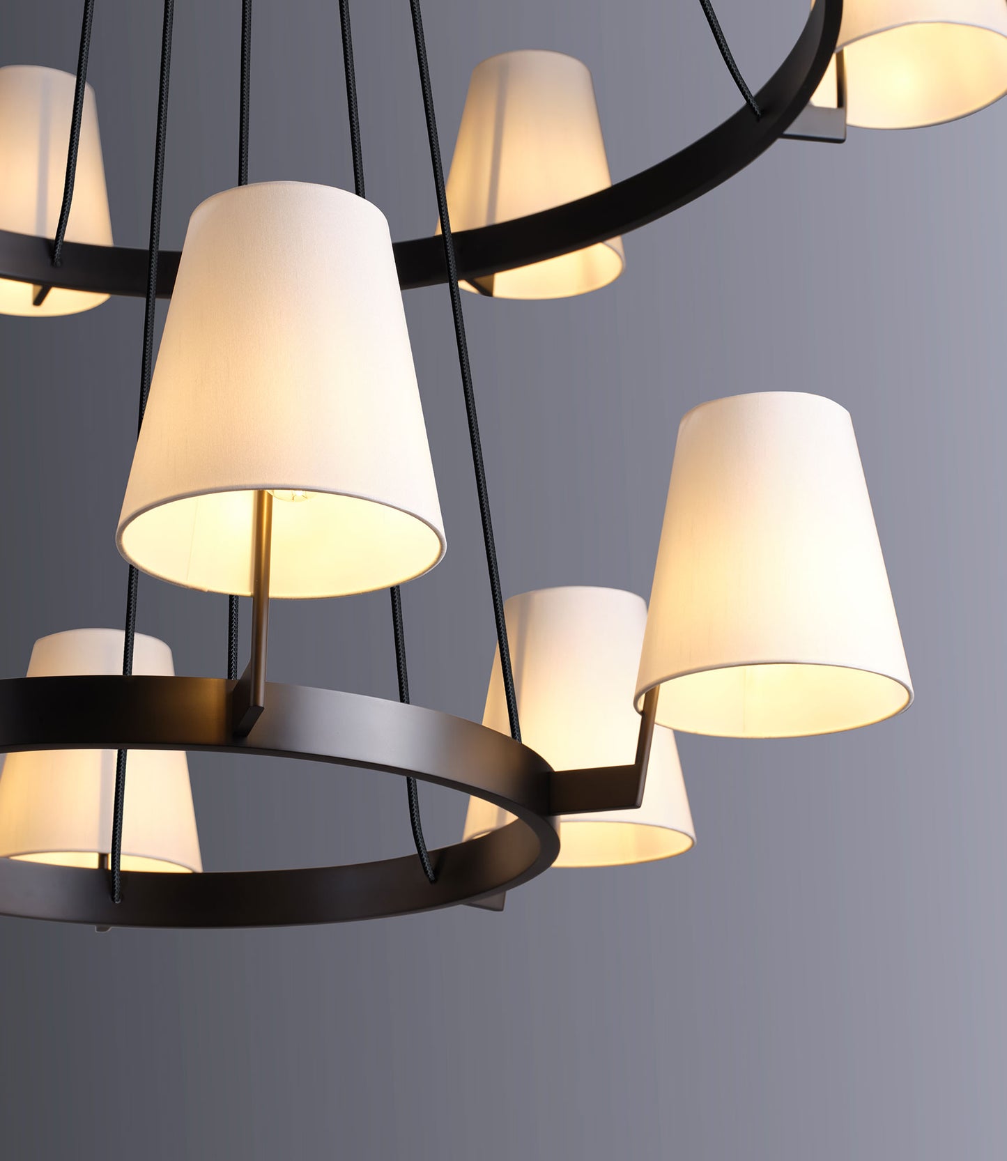 CORNICHE 2 TIER CIRCULAR CHANDELIER