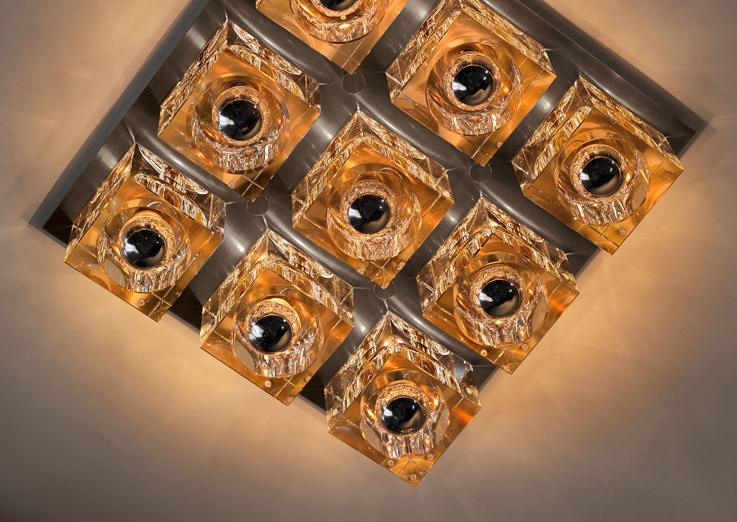 Glacon 9 Light Flush Mount