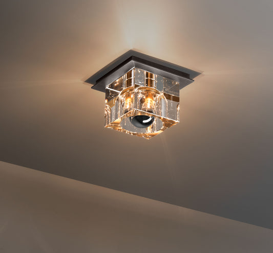 Glacon Single Vanity Sconce / Flush Mount
