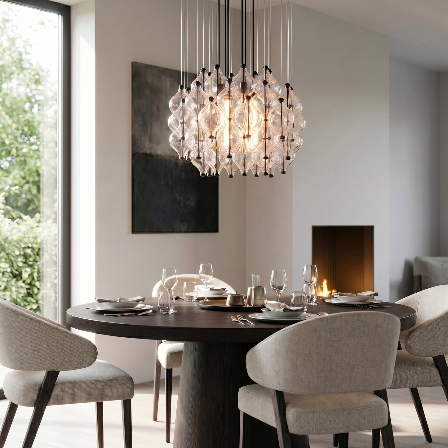 LE PETIT JACQUEMART CIRCULAR CHANDELIER