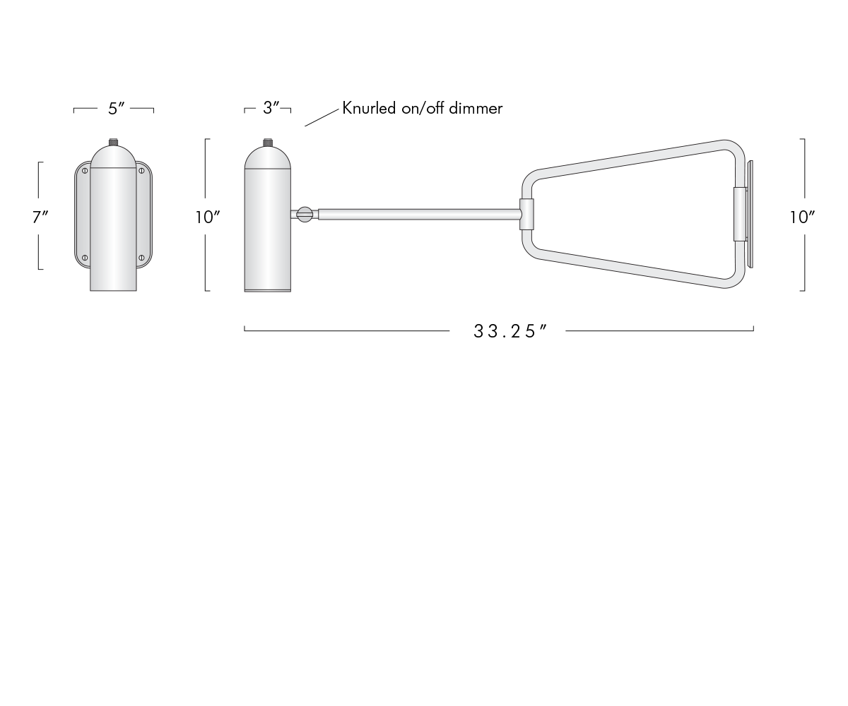 Mallet Swing Arm Sconce