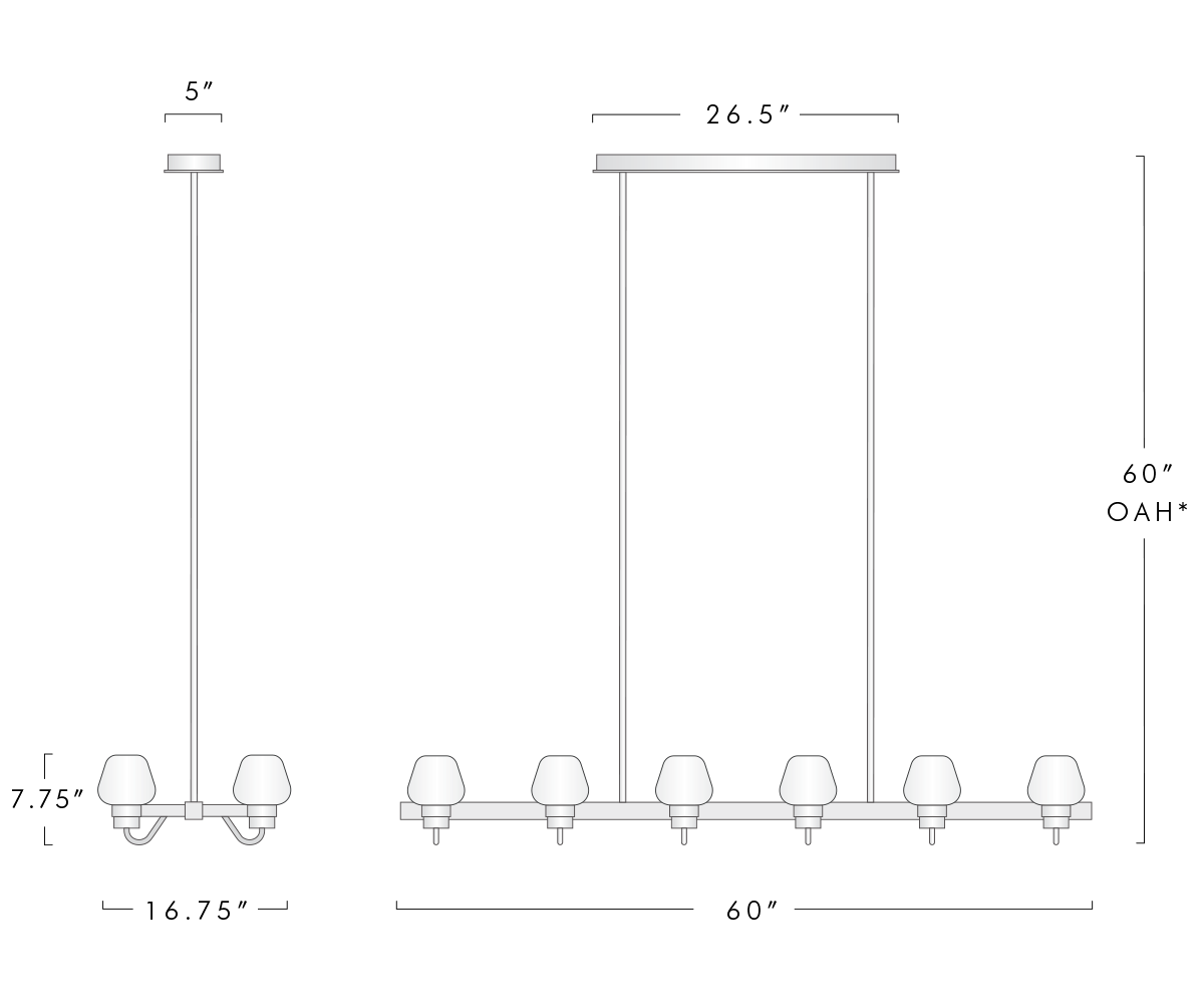 Montalembert Linear Chandelier