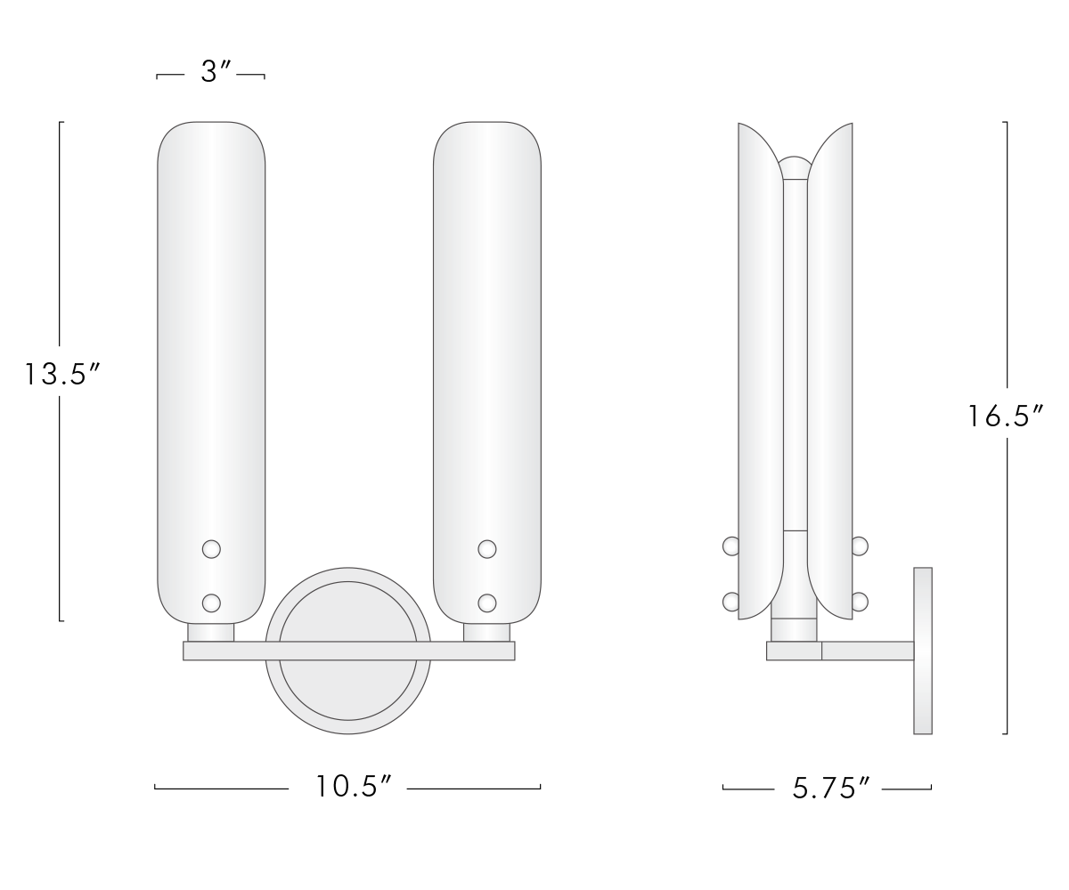 Platiere Double Sconce