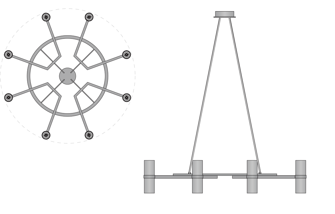 VOLTAIRE CIRCULAR CHANDELIER