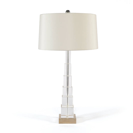 Sukhothai Glass Lamp, Small, Platinum Gilt Base