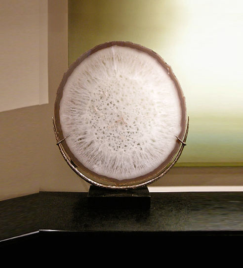 Agate on Polished Nickel