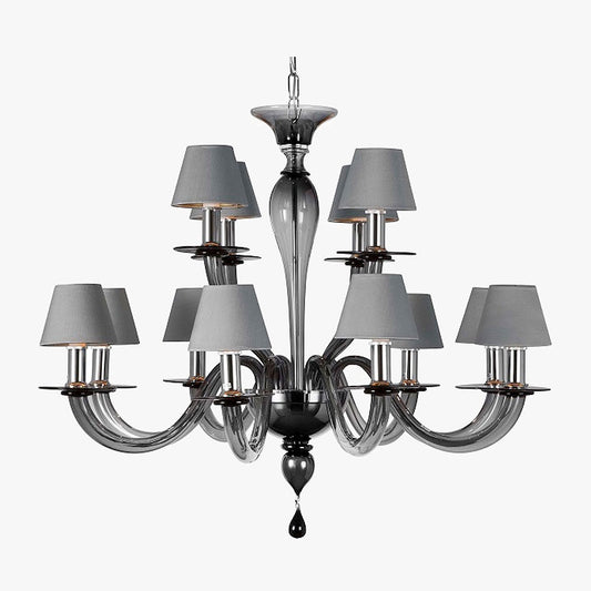 Raphael Disc Chandelier in Grey