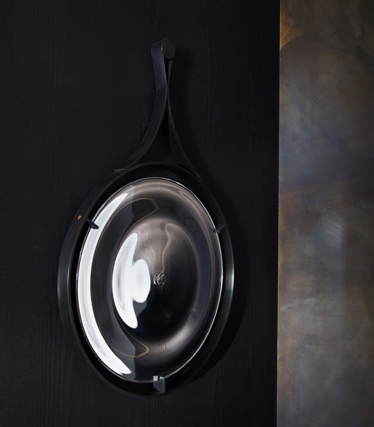 Drop Strap Rippled Mirror