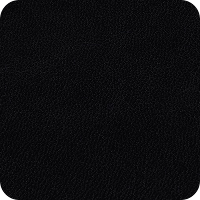 Distressed Midnight Black Rondelle Leather