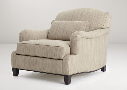 Madison Avenue wood base lounge chair