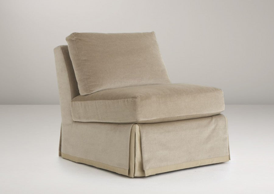 St. Claire skirted slipper chair